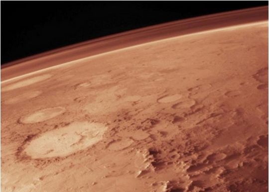 The tenuous atmosphere of Mars is predominantly carbon dioxide - but where is it all going?